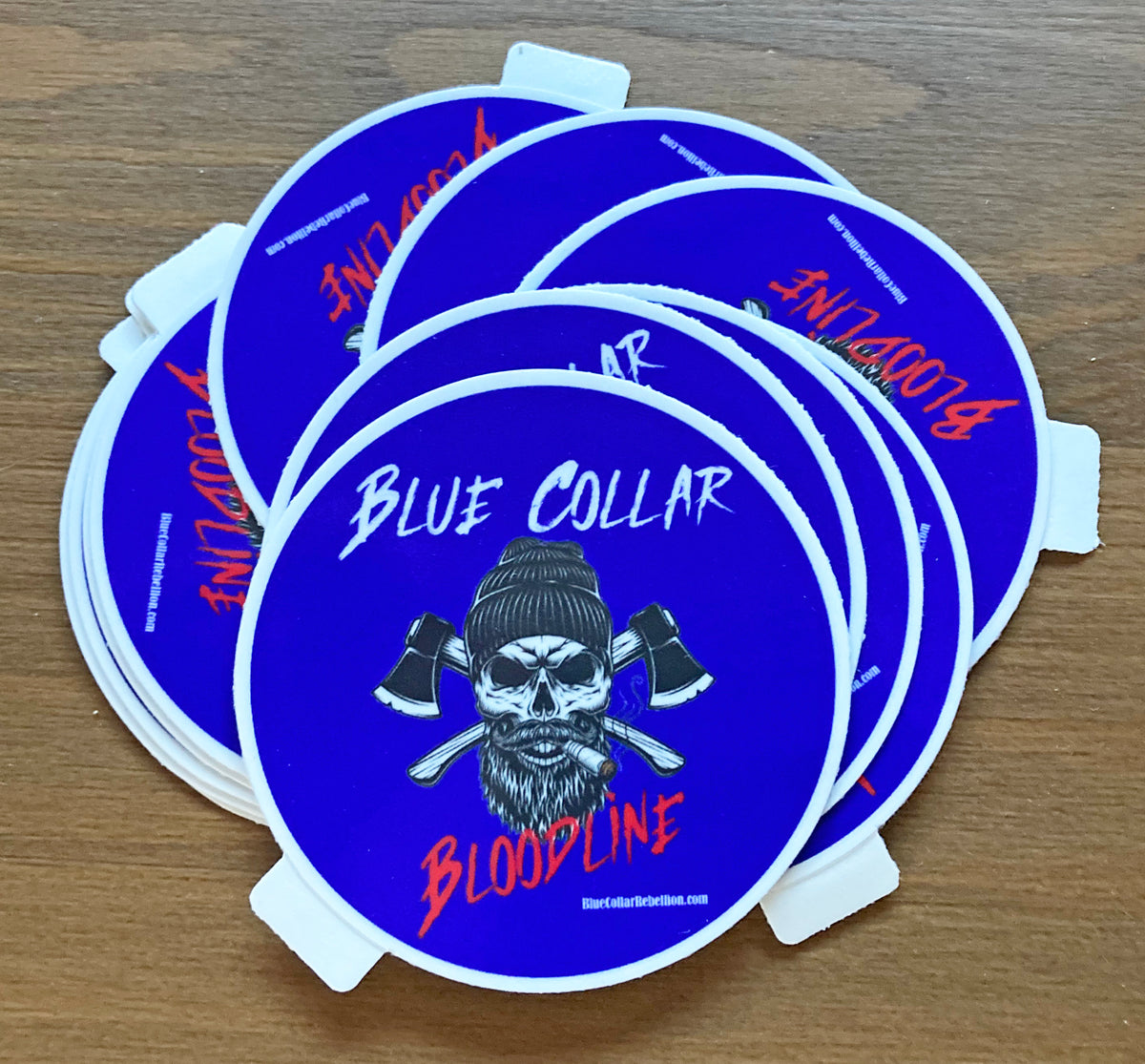 Blue Collar Bloodline Crossbones 2.5x2.5 Sticker – The Lineman