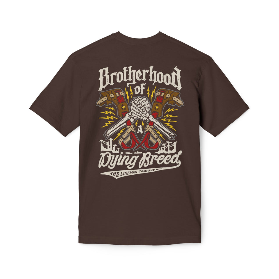 "Brotherhood of a Dying Breed Lineman Gaffs" T-Shirt