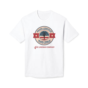 "Proud American, Proud Lineman" T-Shirt