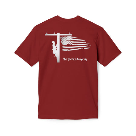 "Lineman Flag Pole" T-Shirt