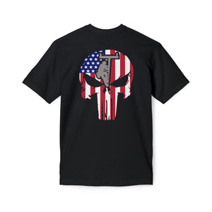"Lineman Flag Punisher Skull" T-Shirt