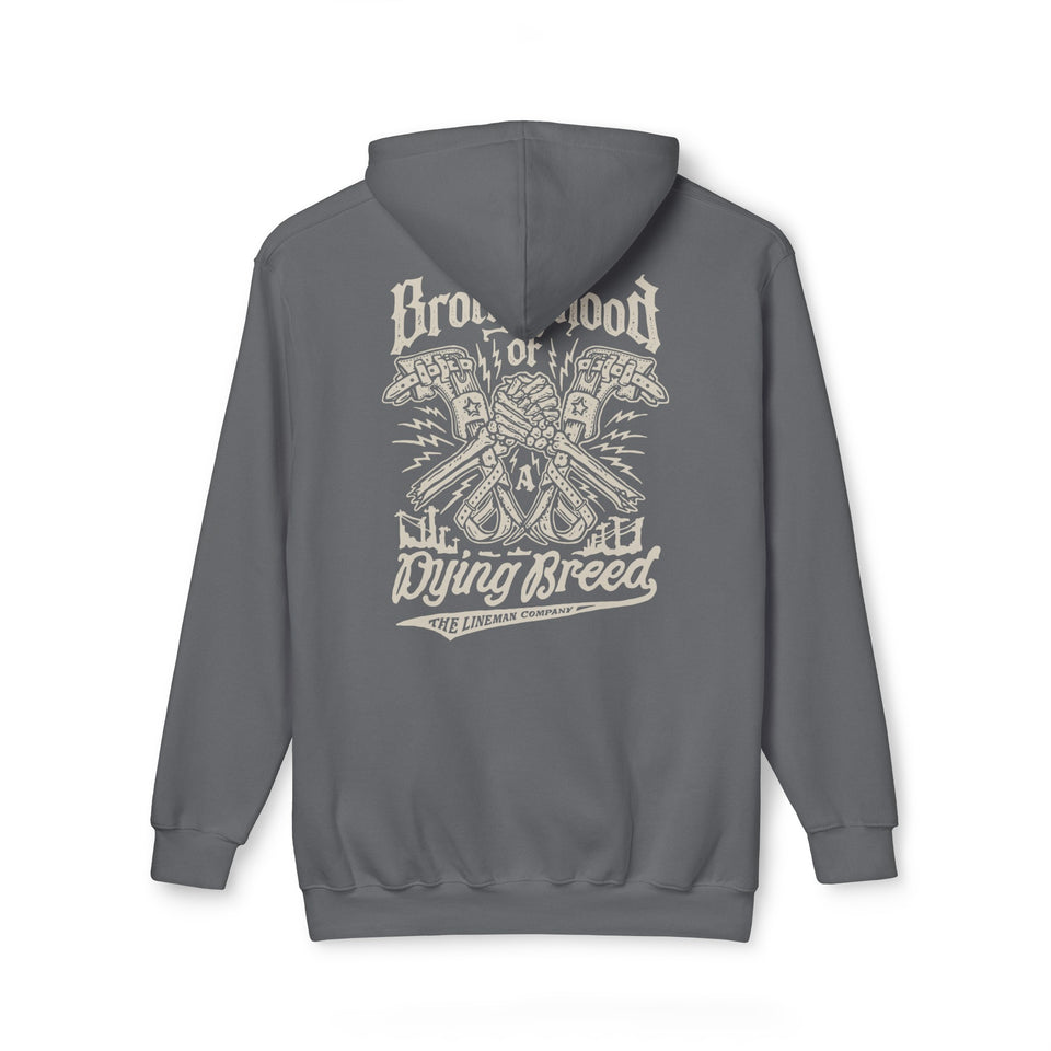 "Brotherhood of a Dying Breed Lineman Gaffs #2" Hoodie