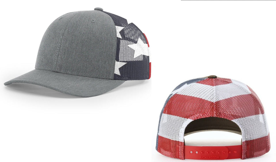 American Flag - Side - Lineman Embroidered Hat