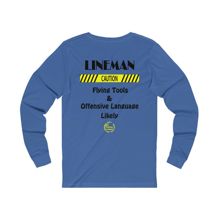 "Lineman, Caution" Long Sleeve T-Shirt (4 Colors)
