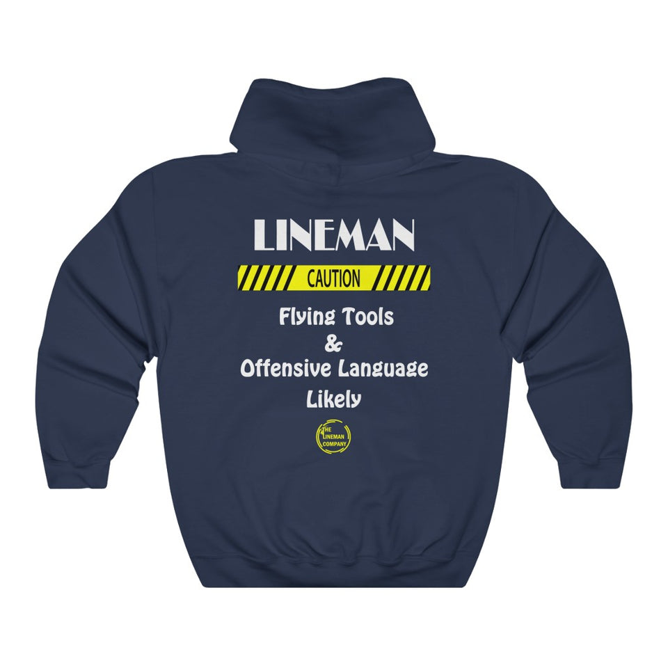 "Lineman, Caution" Hoodie (7 Colors)