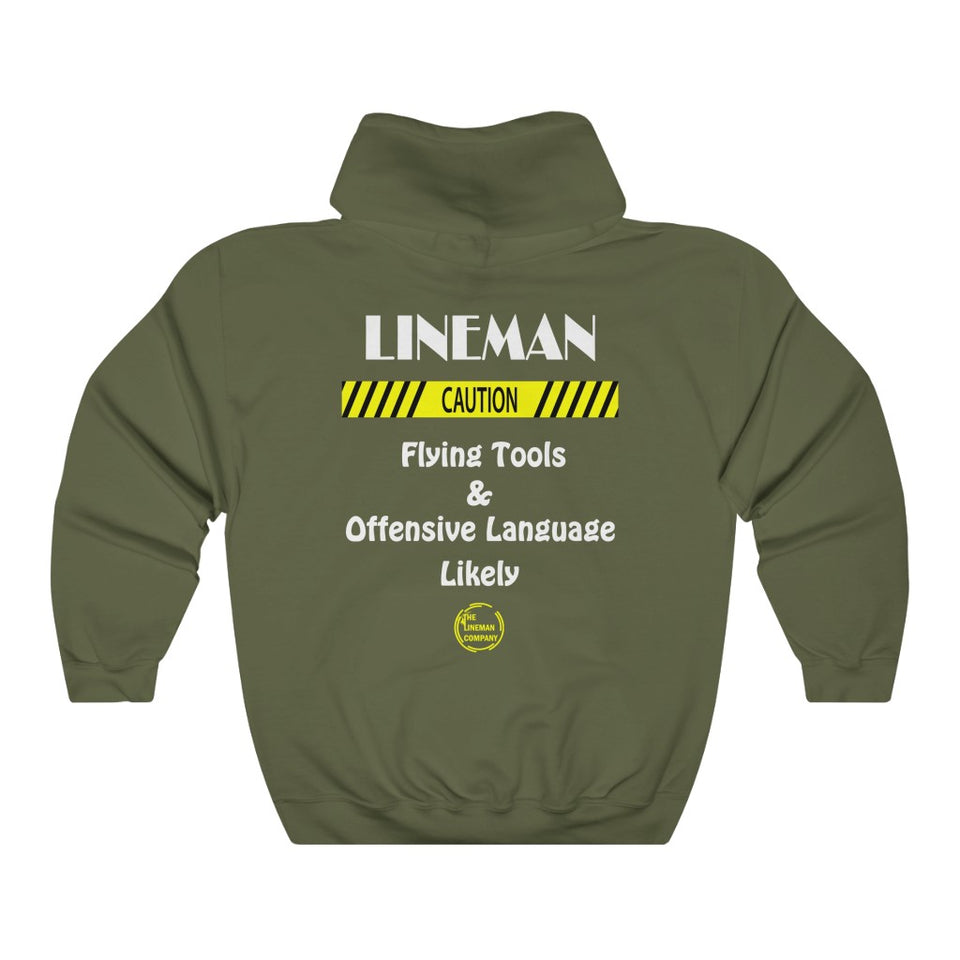 "Lineman, Caution" Hoodie (7 Colors)