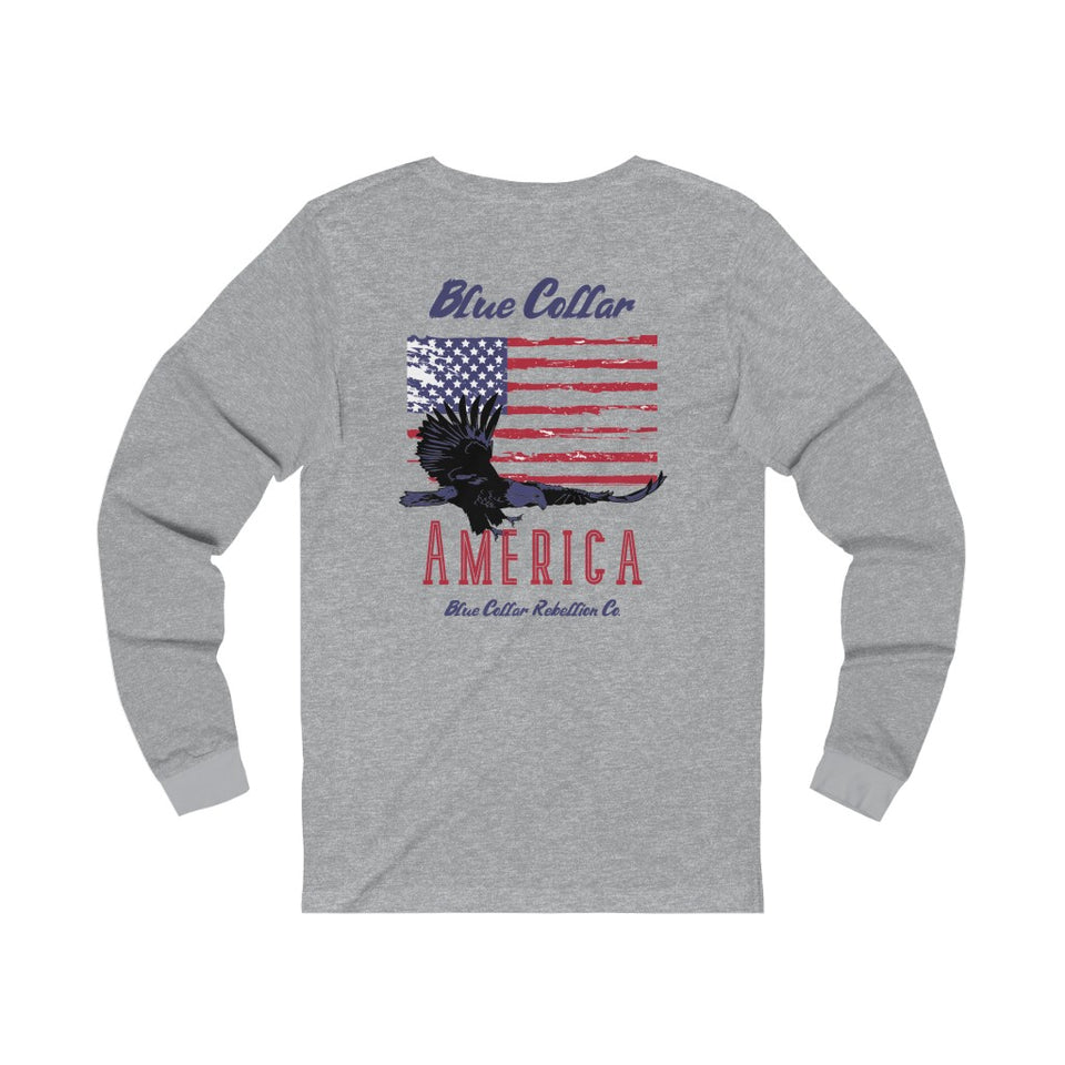 "Blue Collar America" Long Sleeve T-Shirt (2 Colors)
