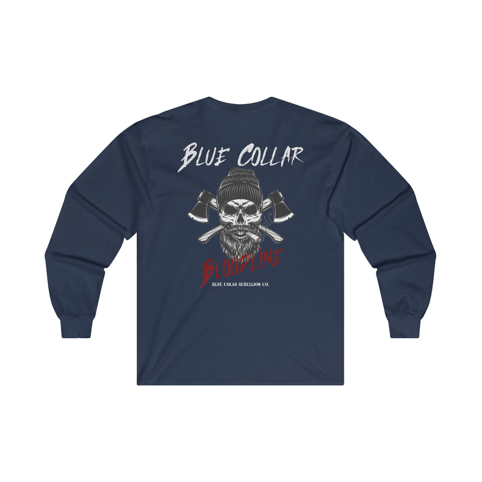 "Blue Collar Bloodline" Long Sleeve T-Shirt