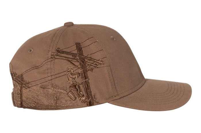 Lineman Mural Embroidered Hat (Customizable)
