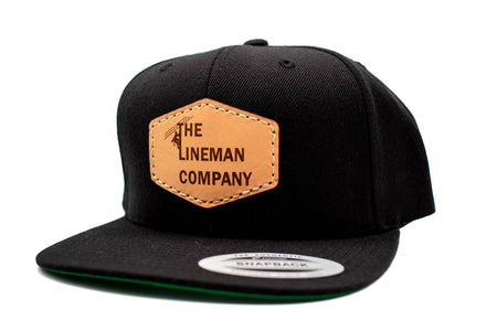 "The Lineman Company" Leather Patch Flat Bill