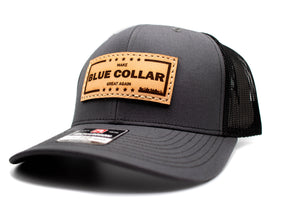 "Make Blue Collar Great Again" Leather Patch Richardson 112 Hat