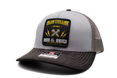 "Blue Collar Born & Raised" Richardson 112 Patch Hat