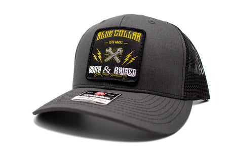 "Blue Collar Born & Raised" Richardson 112 Patch Hat