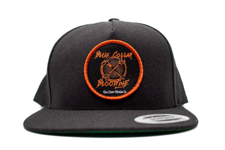 "Blue Collar Bloodline Crossbones" Flat Bill Patch Hat