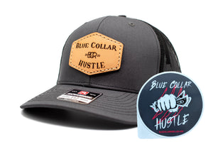 "Blue Collar Hustle" Leather Patch Richardson 112 Hat