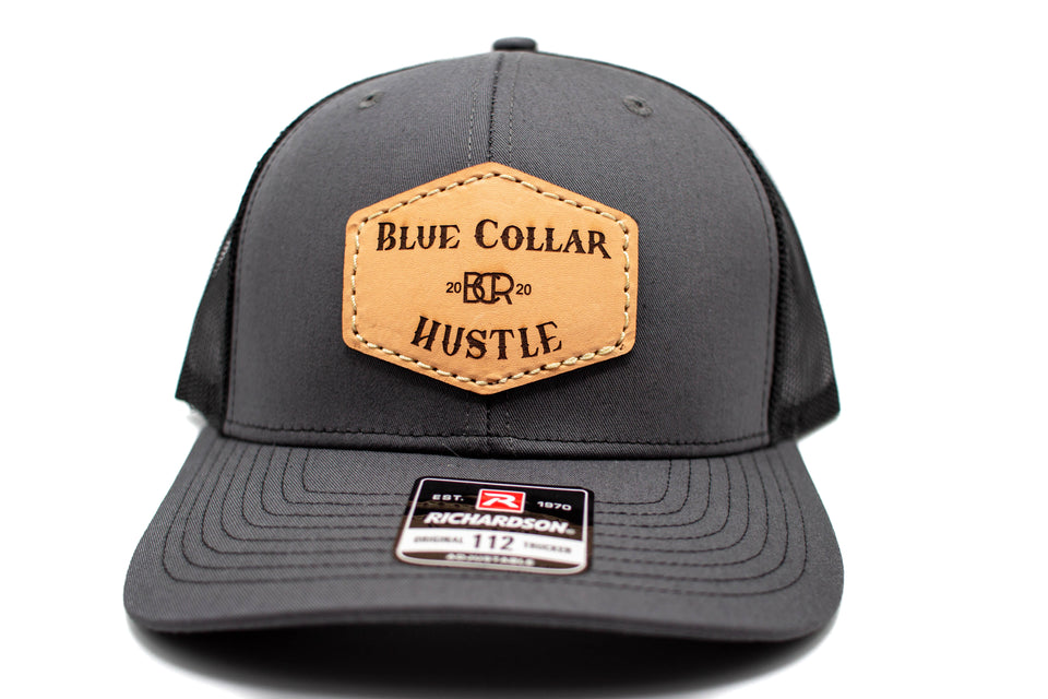 "Blue Collar Hustle" Leather Patch Richardson 112 Hat