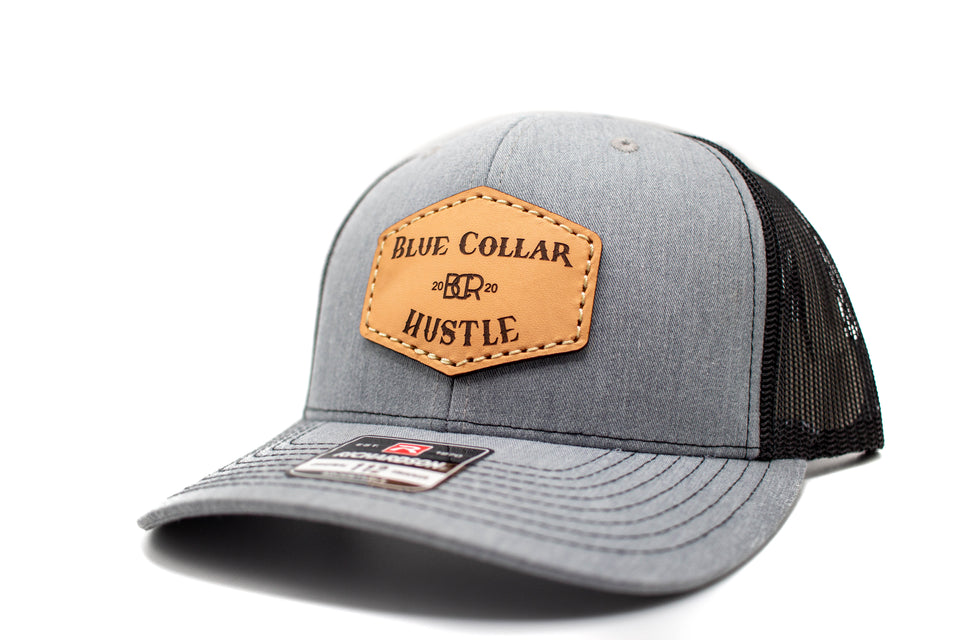 "Blue Collar Hustle" Leather Patch Richardson 112 Hat