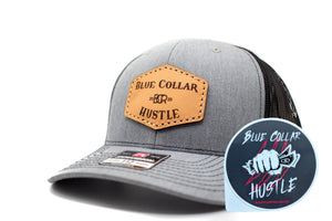 "Blue Collar Hustle" Leather Patch Richardson 112 Hat