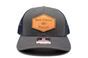 "Blue Collar Hustle" Leather Patch Richardson 112 Hat