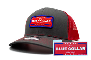 "Make Blue Collar Great Again" Richardson 112 Patch Hat