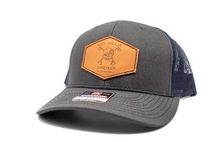 "Blue Collar Lineman" Leather Patch Richardson 112 Hat