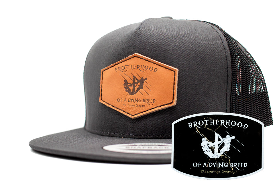 "Brotherhood Of A Dying Breed" Leather Patch Snapback Flat Bill