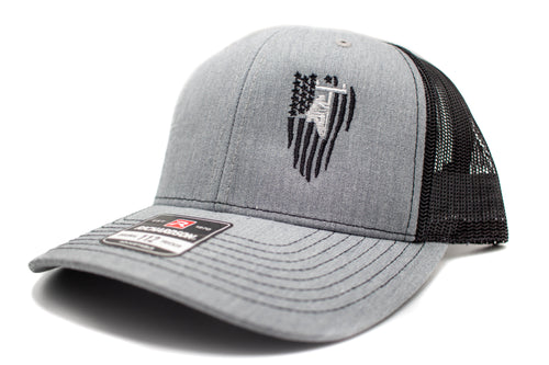 American Flag - Side - Lineman Embroidered Hat