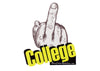 "F#ck College" 2x2.5" Sticker