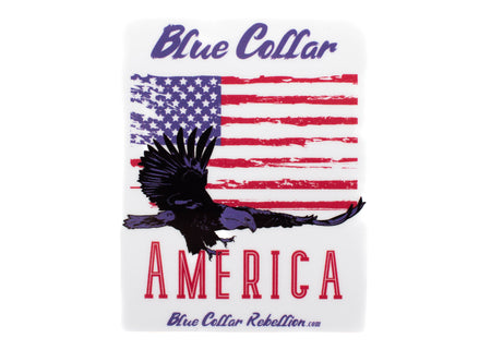"Blue Collar America" 2x2.5" Sticker