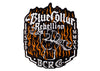 "Blue Collar Rebellion Flames" 2x2.5" Sticker