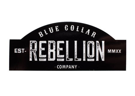 "Blue Collar Rebellion Co" 3x1.3" Sticker