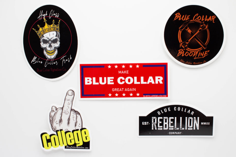 *Blue Collar Sticker