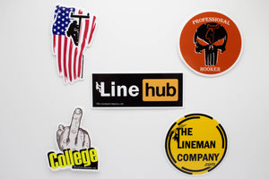 "Line Hub" 3" Sticker