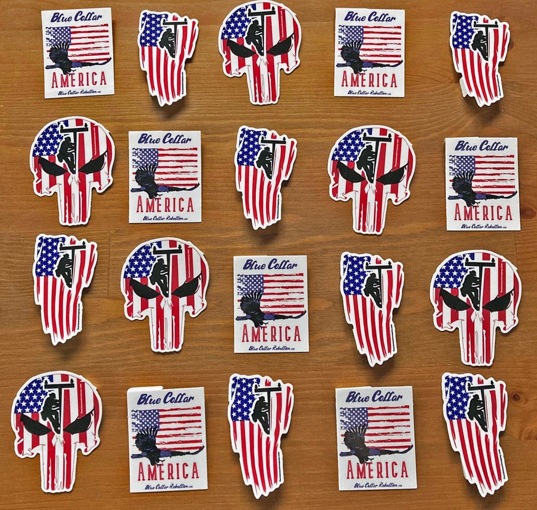 American Lineman Sticker Pack 2x3