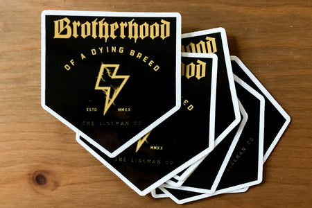 "Lineman Co Brotherhood" 2x2" Sticker