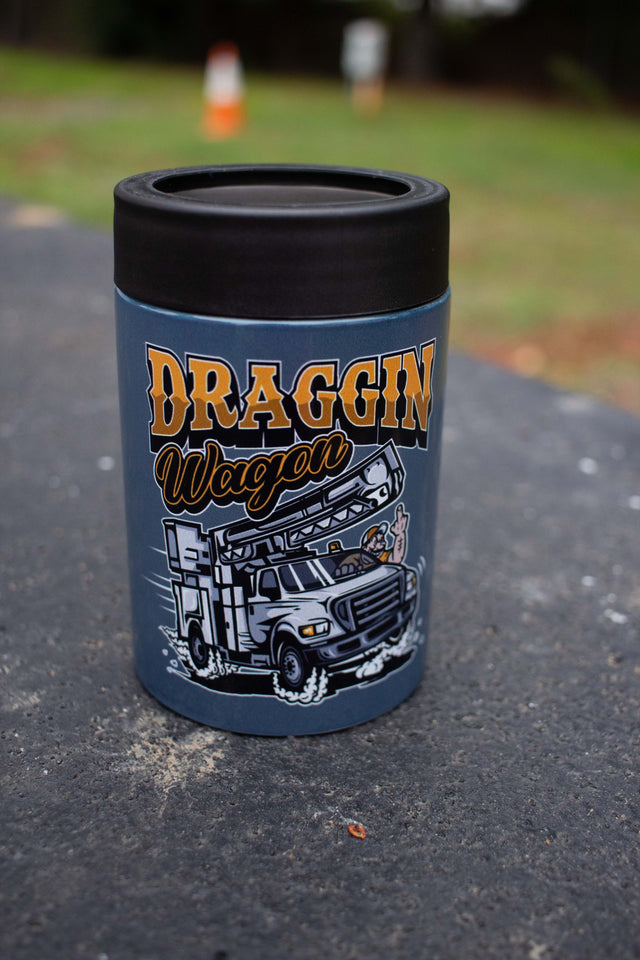 "Draggin Wagon" Stainless Steel Beer Sleeve