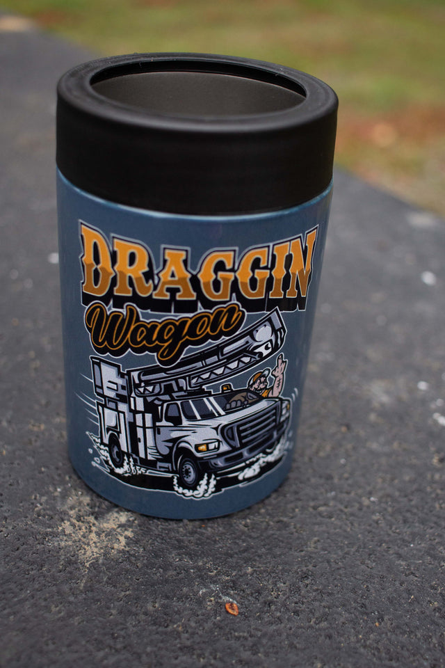 "Draggin Wagon" Stainless Steel Beer Sleeve