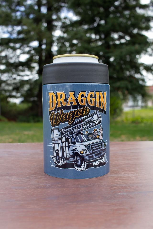 "Draggin Wagon" Stainless Steel Beer Sleeve