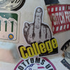 "F#ck College" 2x2.5" Sticker