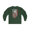 "American Flag Lineman #2" Long Sleeve T-Shirt