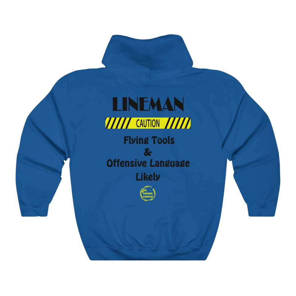 "Lineman, Caution" Hoodie (7 Colors)