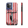 Tough iPhone American Flag Lineman Case