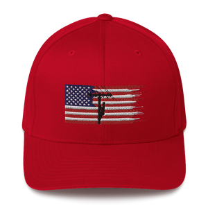 American Flag Lineman Flex Fit Hat