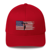 American Flag Lineman Flex Fit Hat