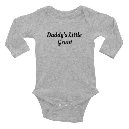 "Daddy's Little Grunt" Long Sleeve Onesie