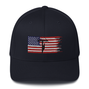 American Flag Lineman Flex Fit Hat