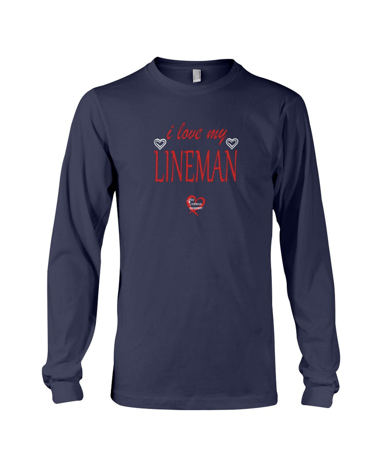 "I Love My Lineman" Long Sleeve T-Shirt (8 Colors)