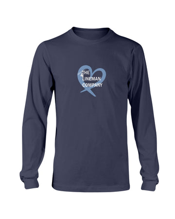 "The Lineman Company Heart" Original Long Sleeve T-Shirt (12 Colors)