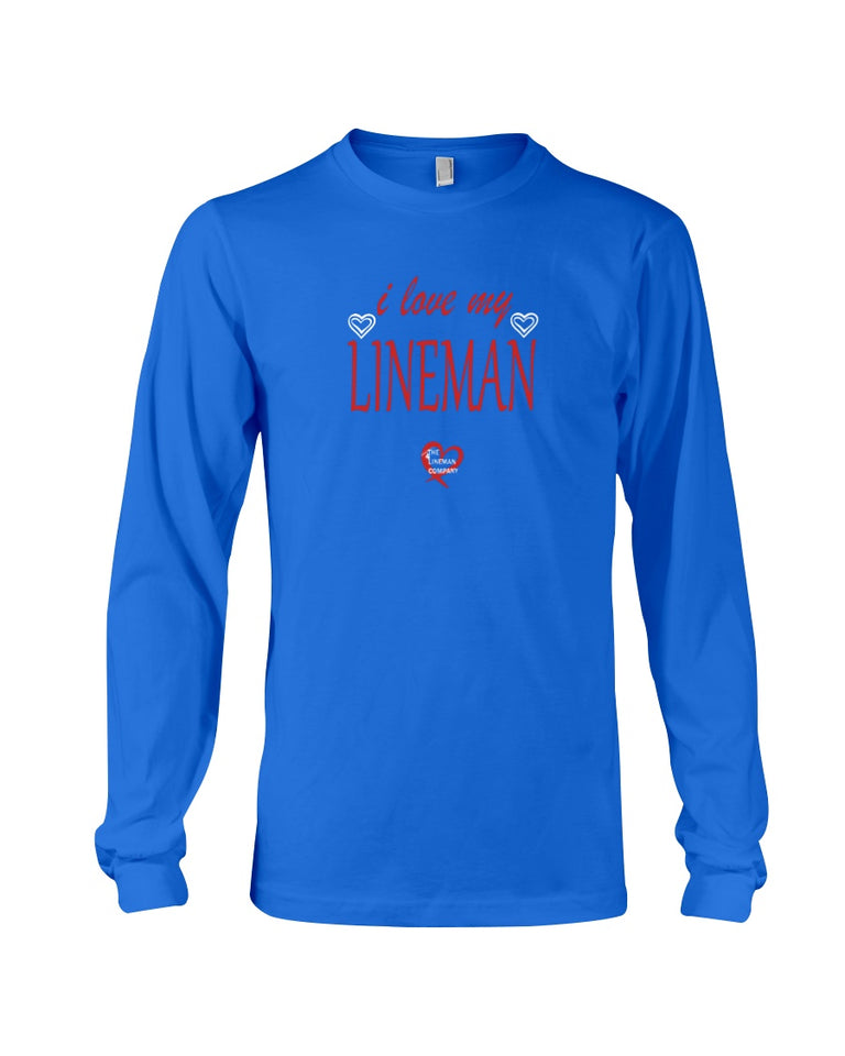 "I Love My Lineman" Long Sleeve T-Shirt (8 Colors)