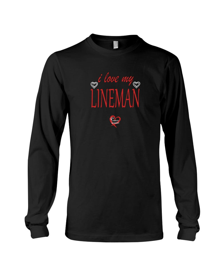 "I Love My Lineman" Long Sleeve T-Shirt (8 Colors)